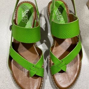 Franco Sarto green sandals